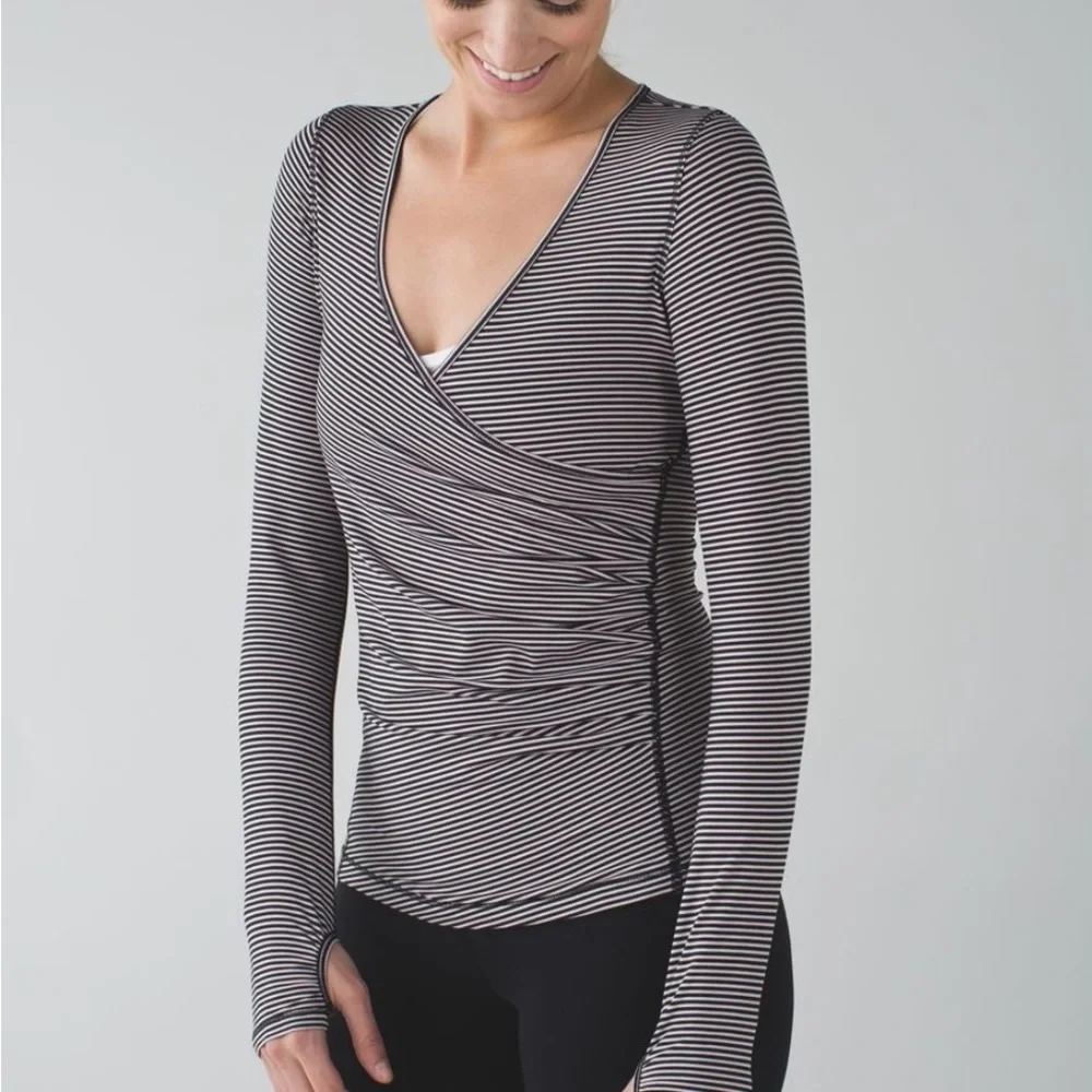 Lululemon Sunset Salutation Striped Long Sleeve Top